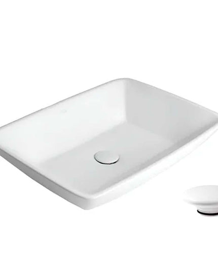 FERRUM MILOS BACHA RECTANGULAR FINA LK108 Y TAPON ZTSC