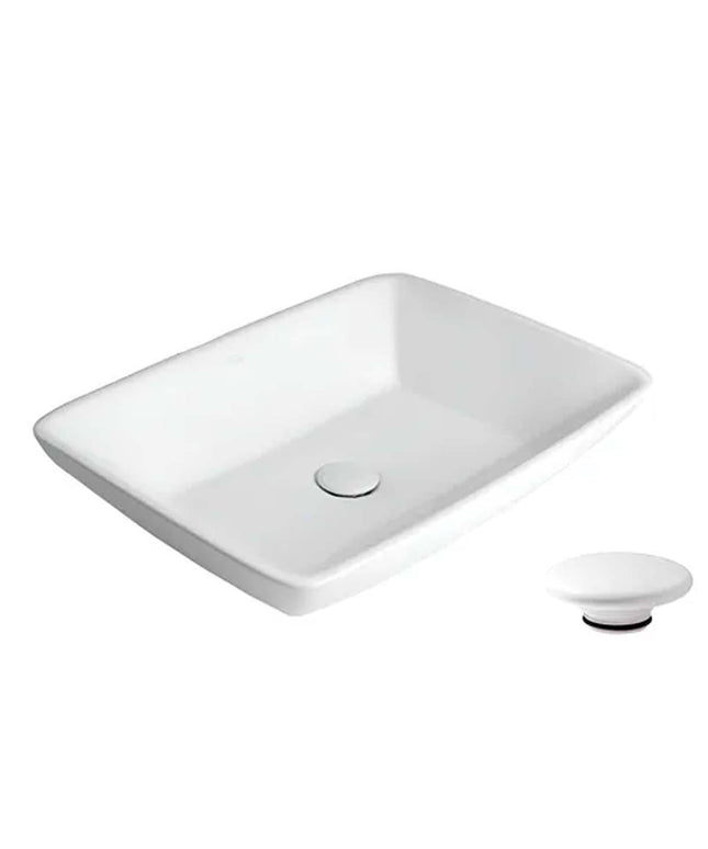 FERRUM MILOS BACHA RECTANGULAR FINA LK108 Y TAPON ZTSC
