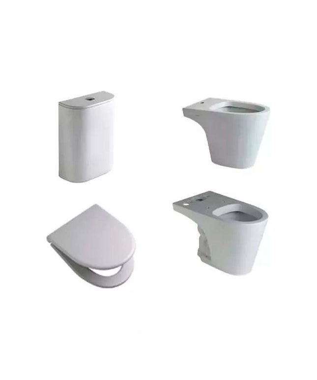 COMBO BAÑO MARINA FERRUM INODORO LARGO DEPOSITO BIDET TAPA