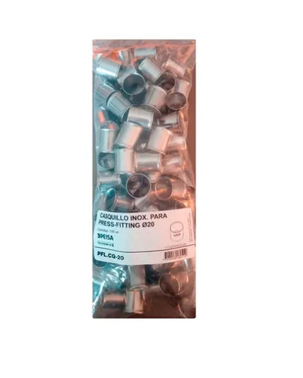 CASQUILLO OFITT L PEISA INOX. PARA PRESS-FITTING 20 PFL.CQ-20 100 UNIDADES