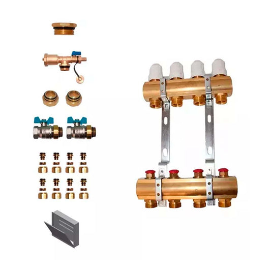 COLECTOR 4 VIAS TERMOSTATICO C/GABINETE MAS ACCESORIOS PARA INSTALACION OFITT PEISA