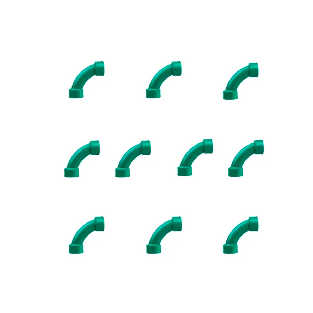 CURVA A 90° DE 32MM ACQUA SYSTEM DEMA 10 UNIDADES