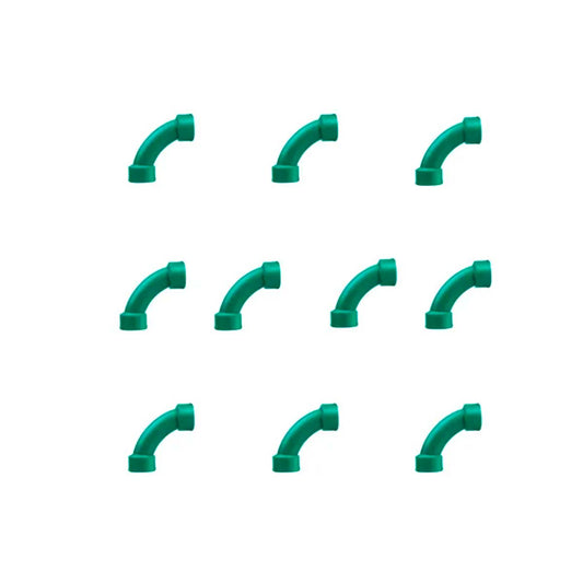 CURVA A 90° DE 32MM ACQUA SYSTEM DEMA 10 UNIDADES