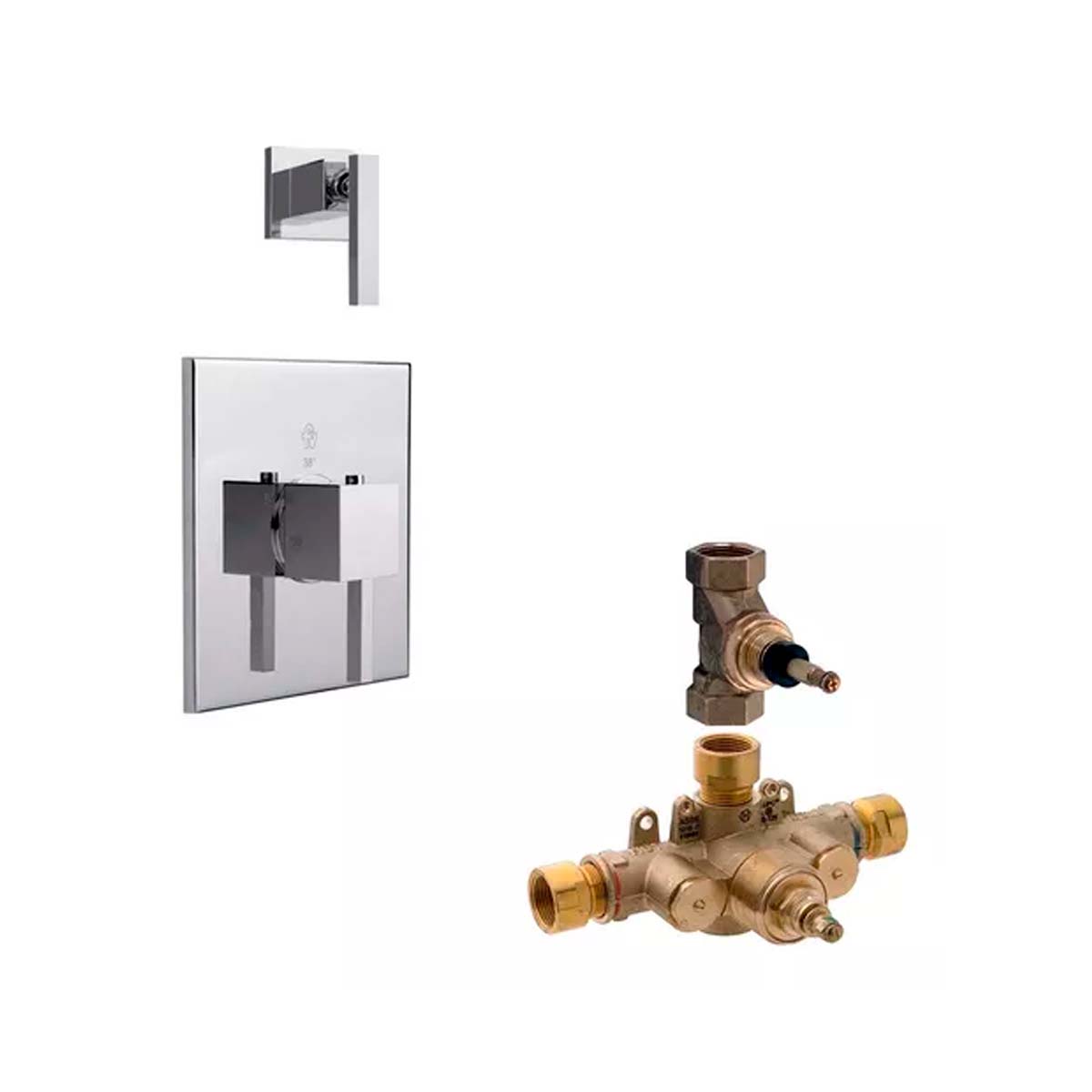 CONJUNTO PARA JUEGO TERMOSTÁTICO FV 0219.FVBASE 0217.02-CR