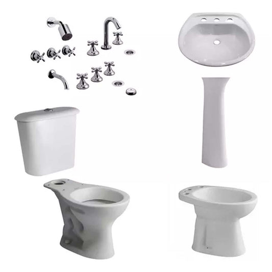 JUEGO DE BAÑO ANDINA 6 PIEZAS FERRUM GRIFERIA NEWPORT  FV