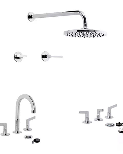 SET GRIFERIA DUCHA 2 LLAVES BIDET Y LAVATORIO FV ARRAYAN