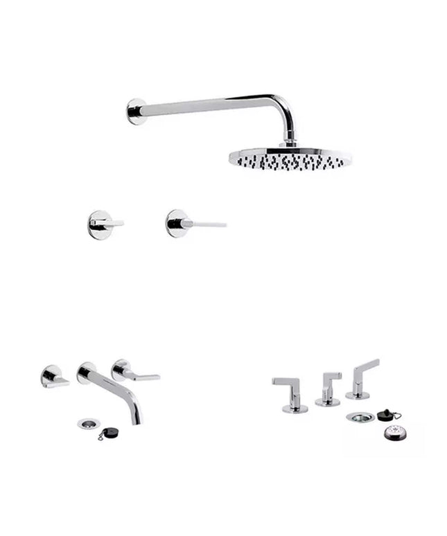 SET GRIFERIA DUCHA 2 LLAVES BIDET Y LAVATORIO FV  ARRAYAN