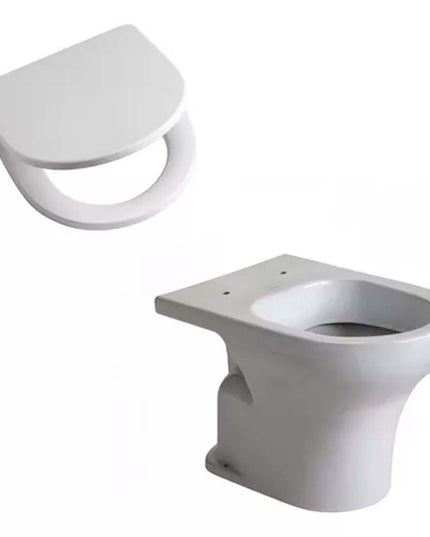 INODORO CORTO ITCMJ Y TAPA ASIENTO VENETO FERRUM
