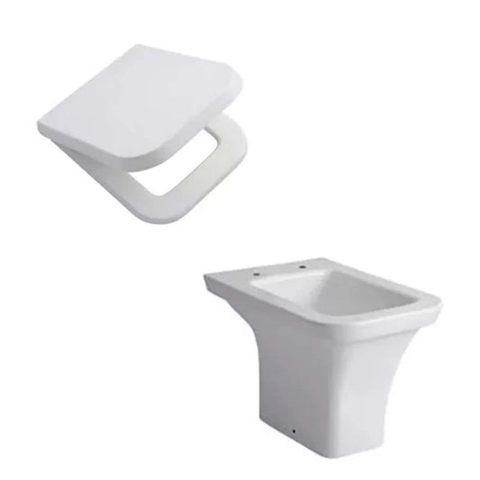 INODORO CORTO IDCMJ Y  ASIENTO CIERRE SUAVE MILENA FERRUM