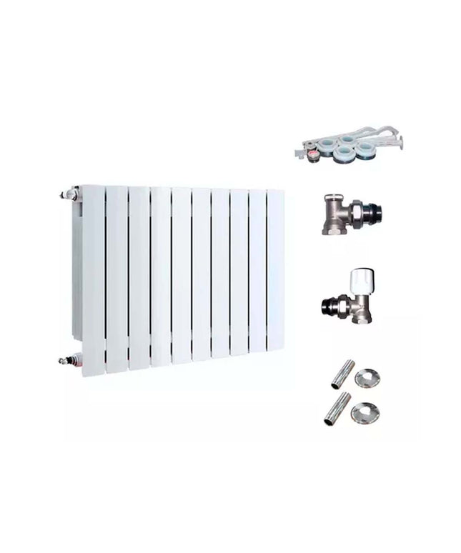 RADIADOR BROEN 500 BL 10 ELEMENTOS KIT DE INSTALACIÓN  PEIS