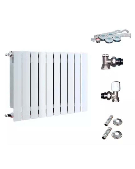 RADIADOR BROEN 500 BL 10 ELEMENTOS KIT DE INSTALACIÓN  PEIS