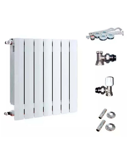 RADIADOR BROEN 500 BL 7 ELEMENTOS KIT DE INSTALACIÓN  PEISA