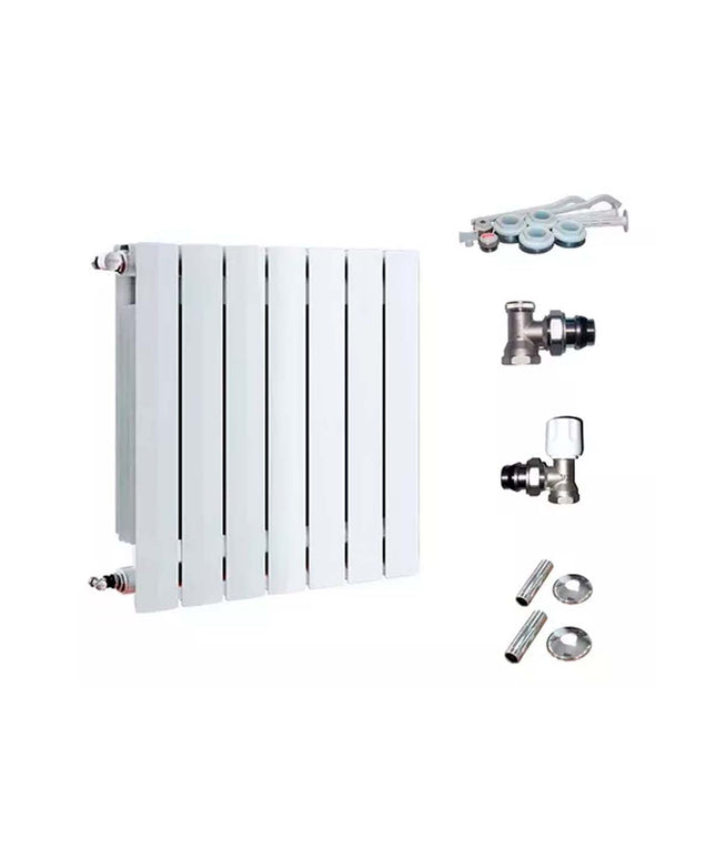 RADIADOR BROEN 500 BL 7 ELEMENTOS KIT DE INSTALACIÓN  PEISA