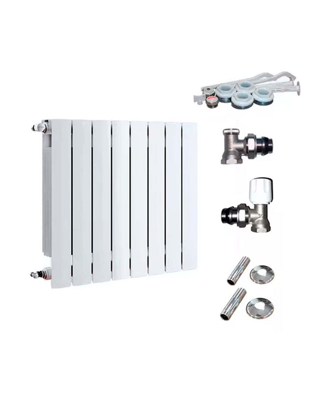 RADIADOR BROEN 500 BL 8 ELEMENTOS KIT DE INSTALACIÓN  PEISA