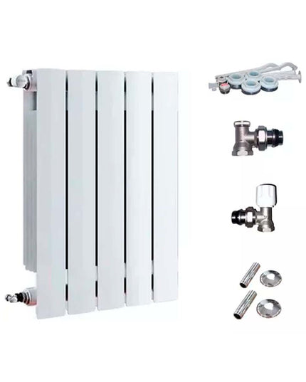 RADIADOR BROEN 500 BL 5 ELEMENTOS KIT DE INSTALACIÓN  PEISA