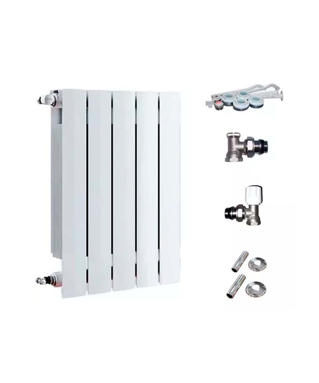 RADIADOR BROEN 500 BL 5 ELEMENTOS KIT DE INSTALACIÓN  PEISA