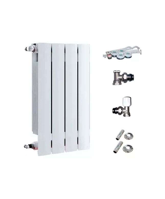 RADIADOR BROEN 600 BL 4 ELEMENTOS KIT DE INSTALACIÓN  PEISA