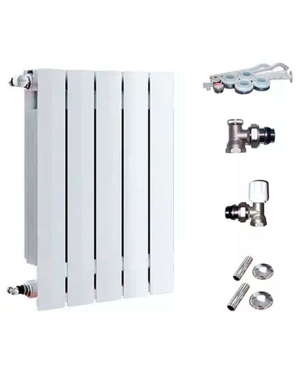 RADIADOR BROEN 600 BL 5 ELEMENTOS KIT DE INSTALACIÓN  PEISA