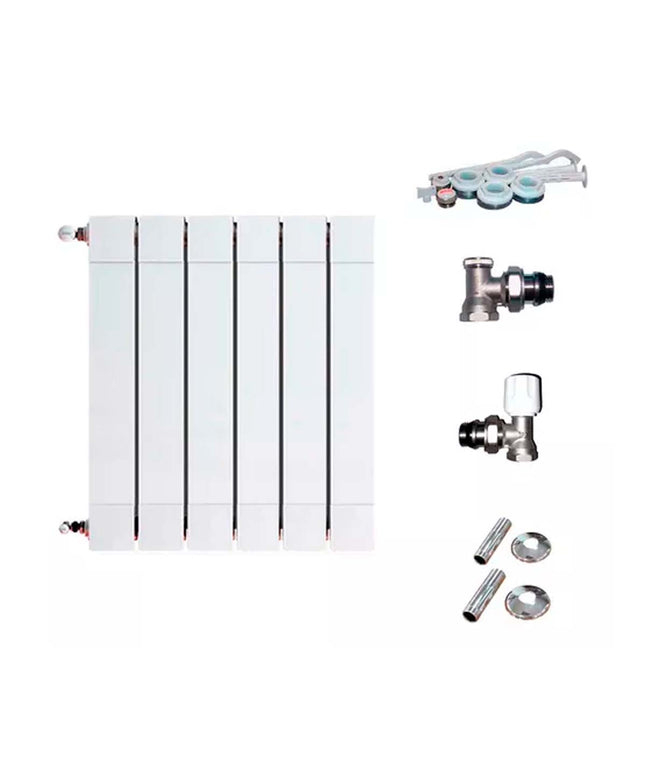 RADIADOR BROEN PLUS 200 6 ELEMENTOS KIT INSTALACIÓN PEISA