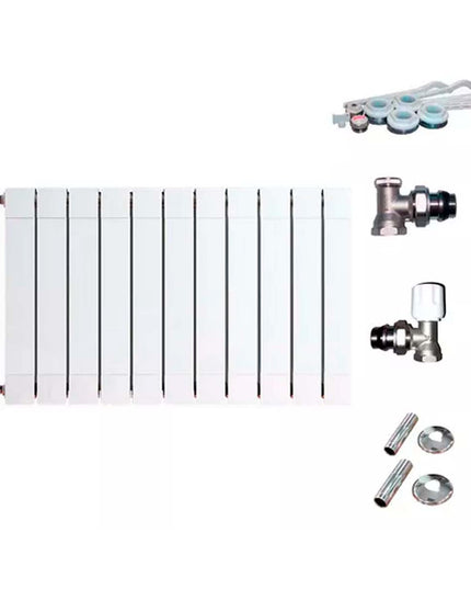RADIADOR BROEN PLUS 200 11 ELEMENTOS KIT INSTALACIÓN PEISA