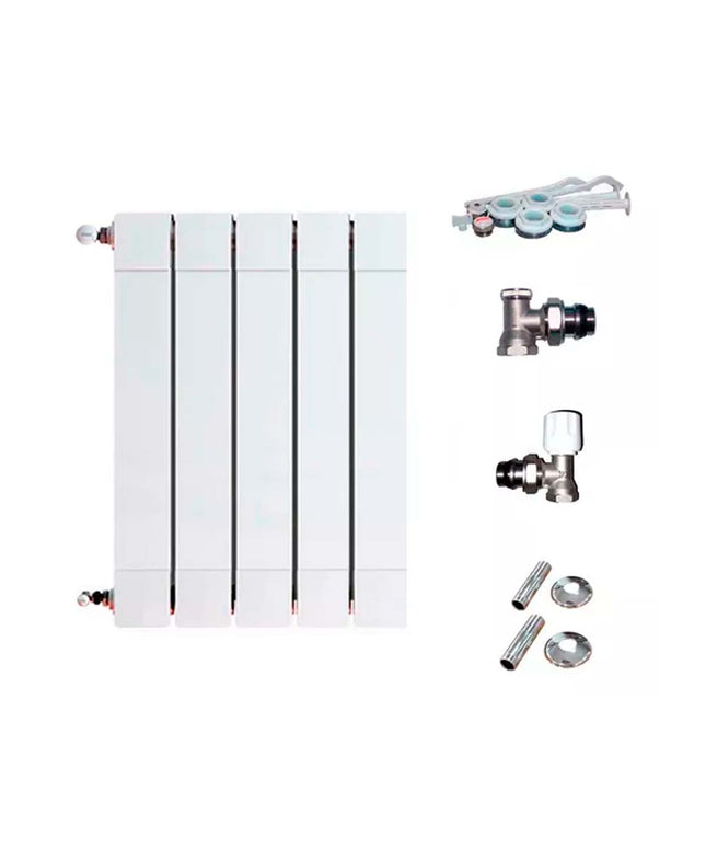 RADIADOR BROEN PLUS 200 5 ELEMENTOS KIT INSTALACIÓN PEISA