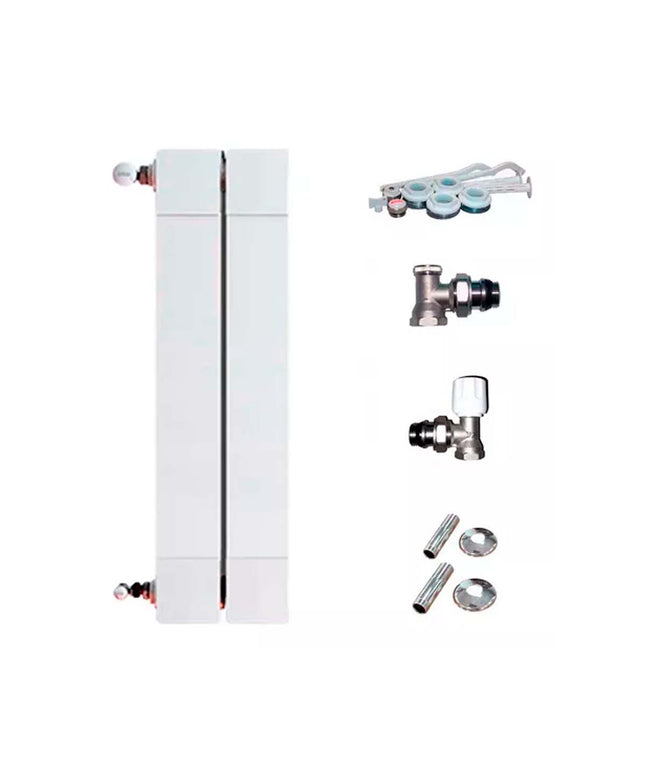 RADIADOR BROEN PLUS 200 2 ELEMENTOS KIT  INSTALACIÓN PEISA