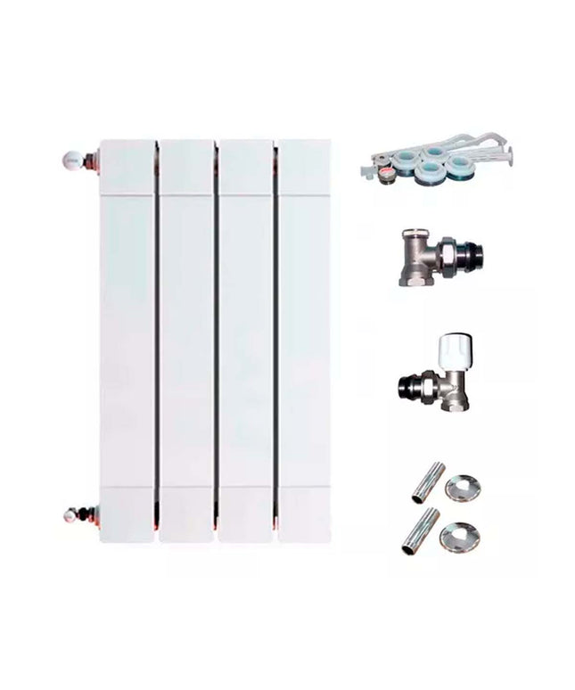 RADIADOR BROEN PLUS 200 4 ELEMENTOS KIT  INSTALACIÓN PEISA