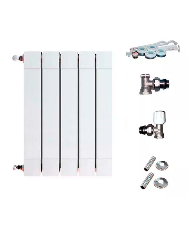 Radiador Broen Plus 800 5 Elementos Kit  Instalación Peisa