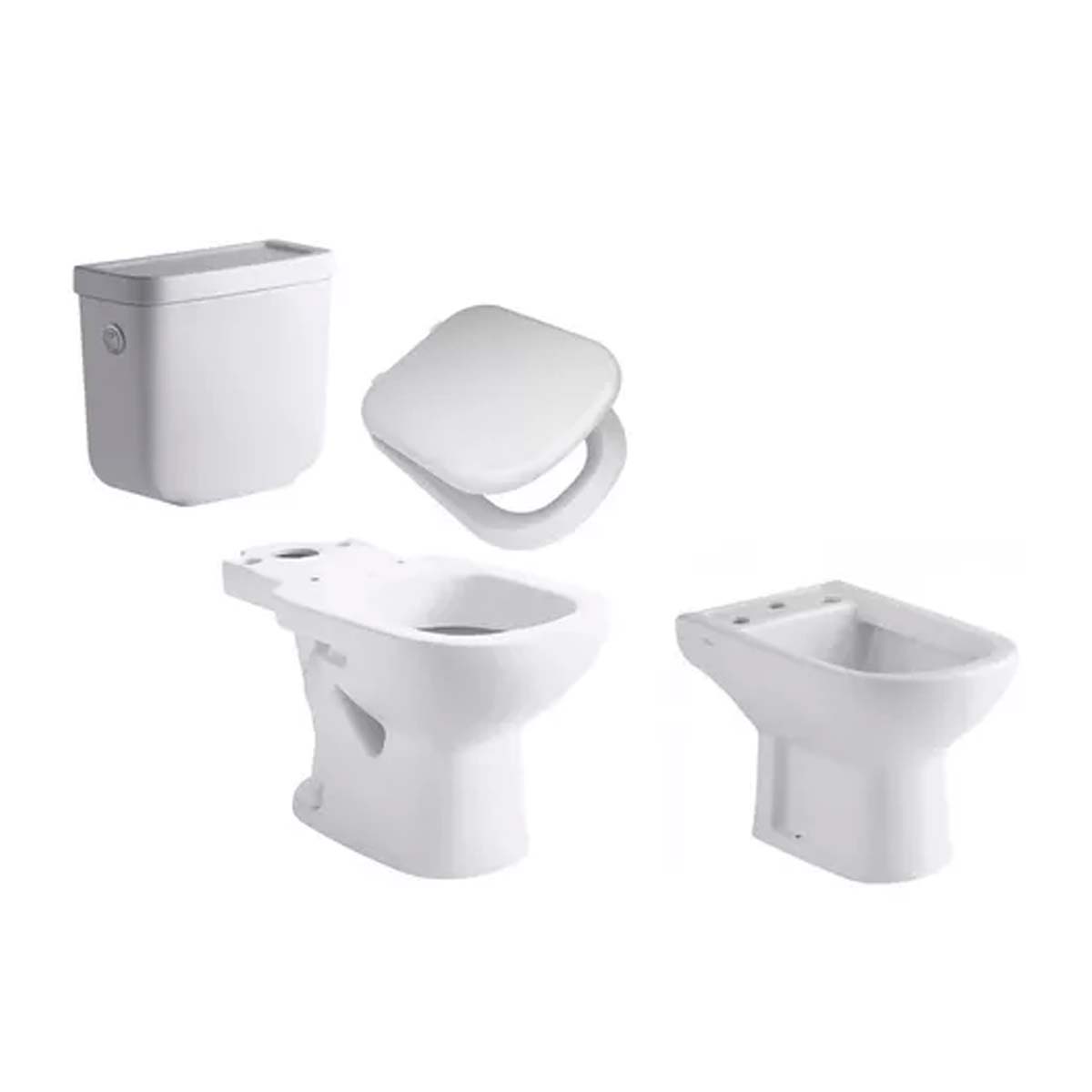 JUEGO DE BAÑO COMPLETO ASIENTO HDF BARI FERRUM