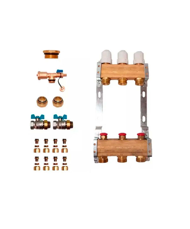 COLECTOR 3 VIAS TERMOSTATICO MAS ACCESORIOS PARA INSTALACION OFITT PEISA