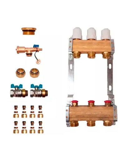 COLECTOR 3 VIAS TERMOSTATICO MAS ACCESORIOS PARA INSTALACION OFITT PEISA