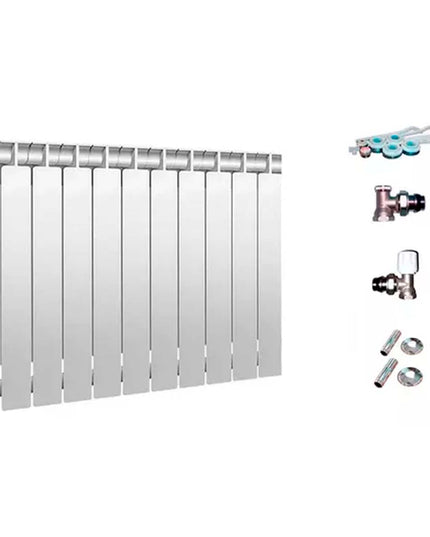 RADIADOR TROPICAL 350 10 ELEMENTOS KIT INSTALACIÓN PEISA