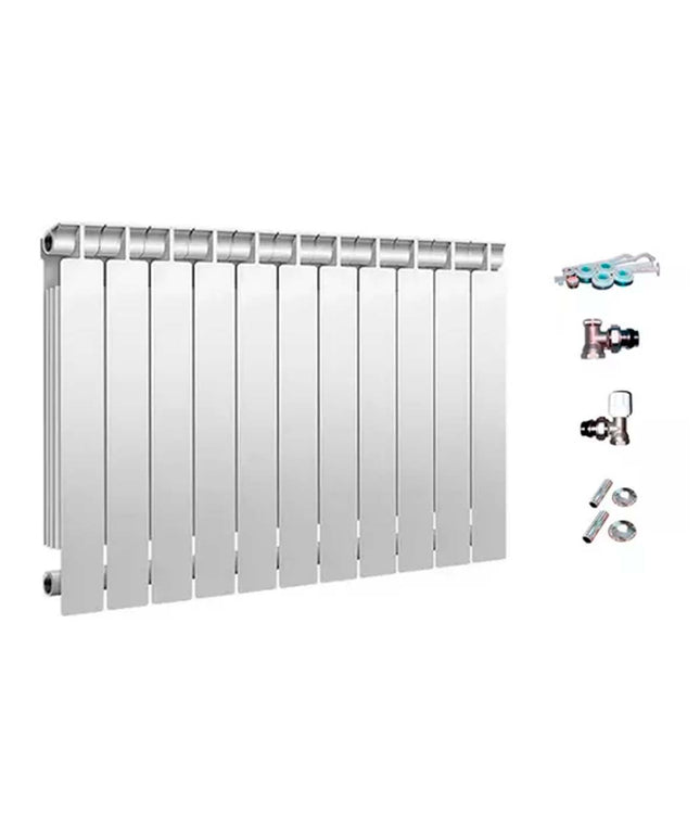 RADIADOR TROPICAL 350 11 ELEMENTOS KIT INSTALACIÓN PEISA