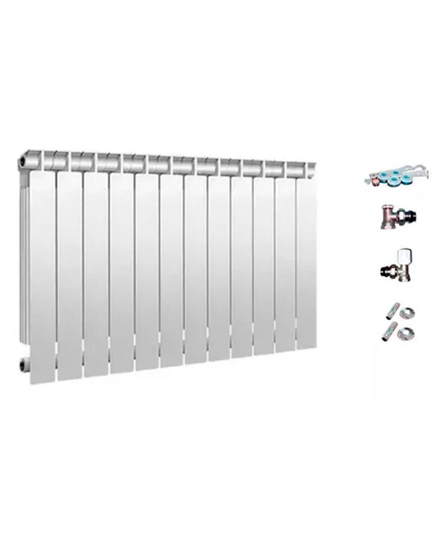 RADIADOR TROPICAL 350 12 ELEMENTOS KIT INSTALACIÓN PEISA