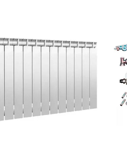 RADIADOR TROPICAL 350 12 ELEMENTOS KIT INSTALACIÓN PEISA