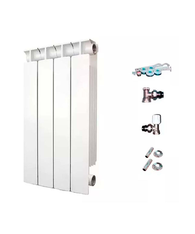 RADIADOR TROPICAL 350 4 ELEMENTOS KIT INSTALACIÓN PEISA
