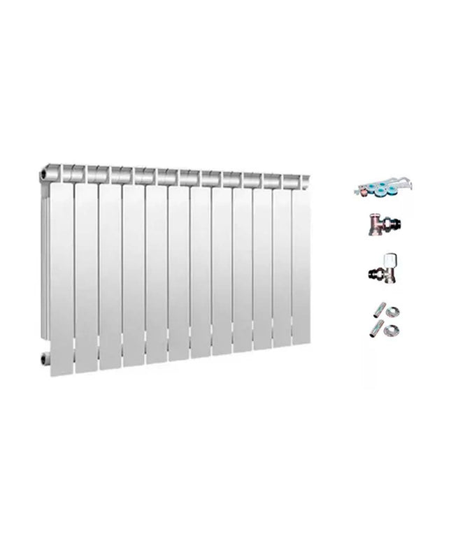 RADIADOR TROPICAL 500 12 ELEMENTOS KIT INSTALACIÓN PEISA