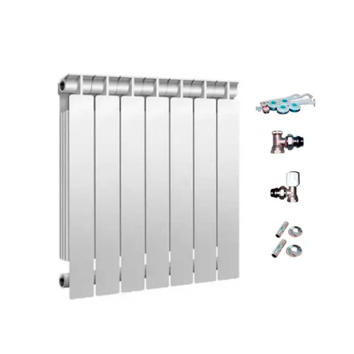 RADIADOR TROPICAL 500 7 ELEMENTOS KIT INSTALACION PEISA