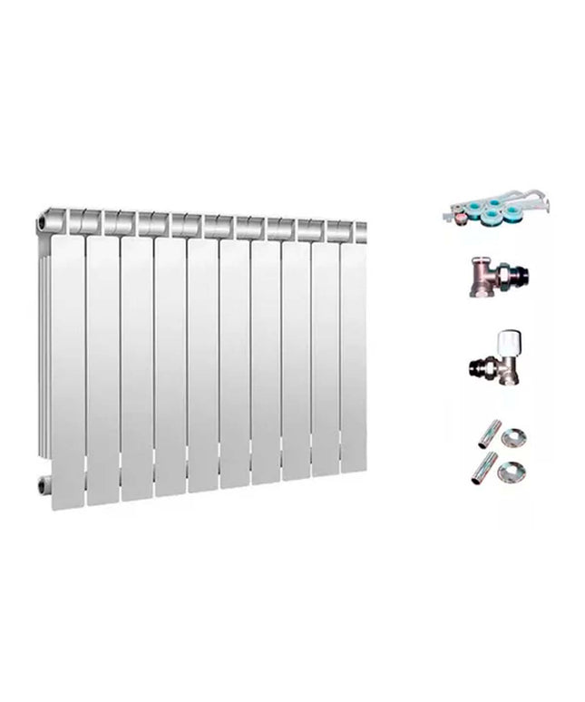 RADIADOR TROPICAL 500 10 ELEMENTOS KIT INSTALACIÓN PEISA