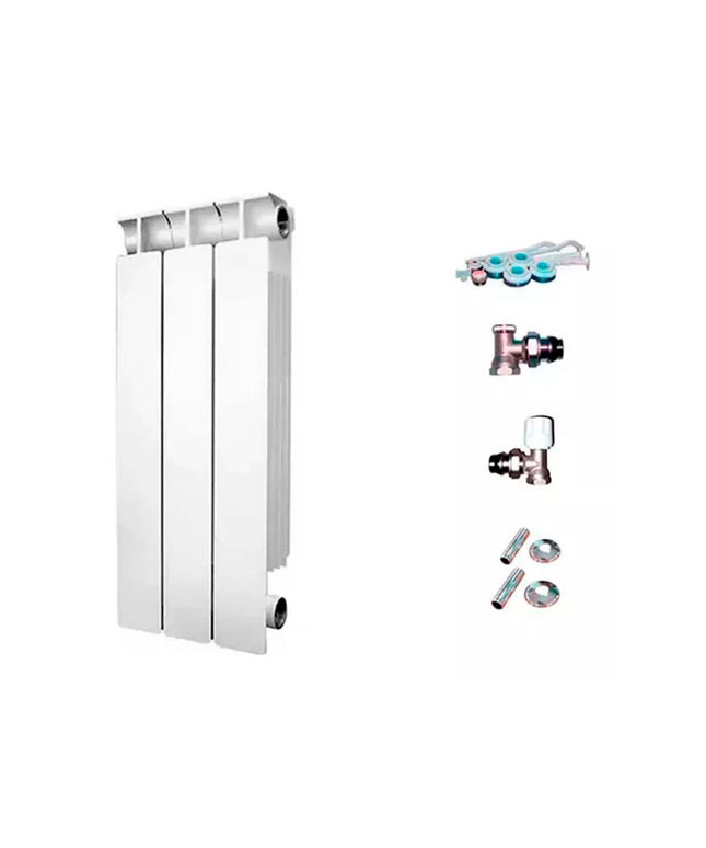 RADIADOR TROPICAL 500 3 ELEMENTOS KIT INSTALACIÓN PEISA