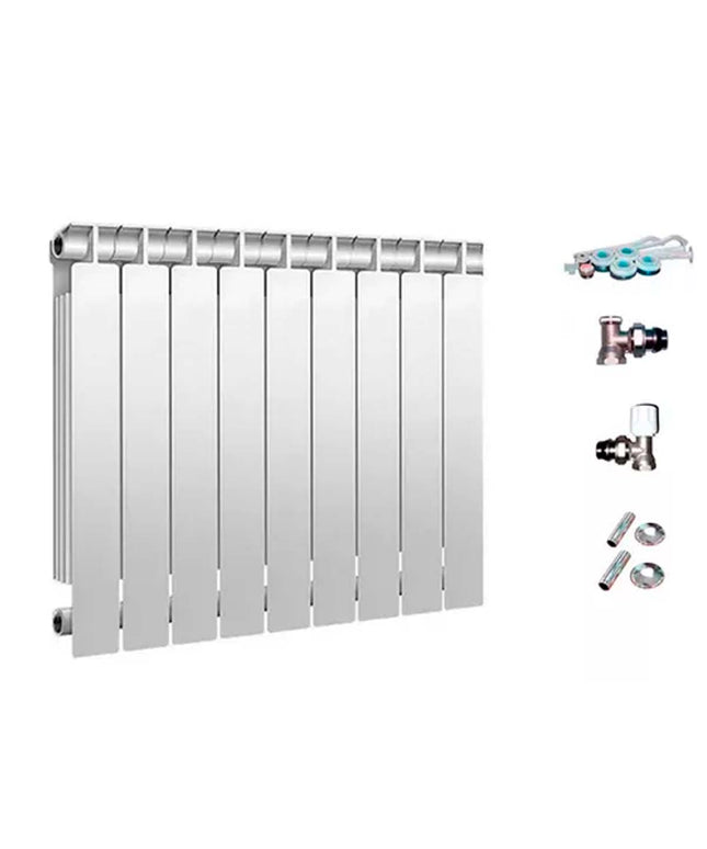 RADIADOR TROPICAL 500 9 ELEMENTOS KIT INSTALACIÓN PEISA