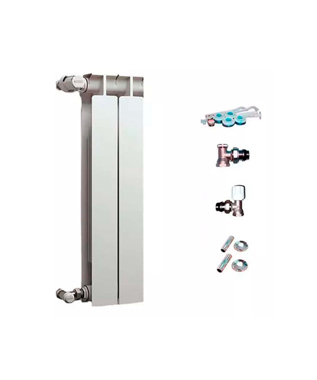 RADIADOR TROPICAL 500 2 ELEMENTOS KIT INSTALACIÓN PEISA