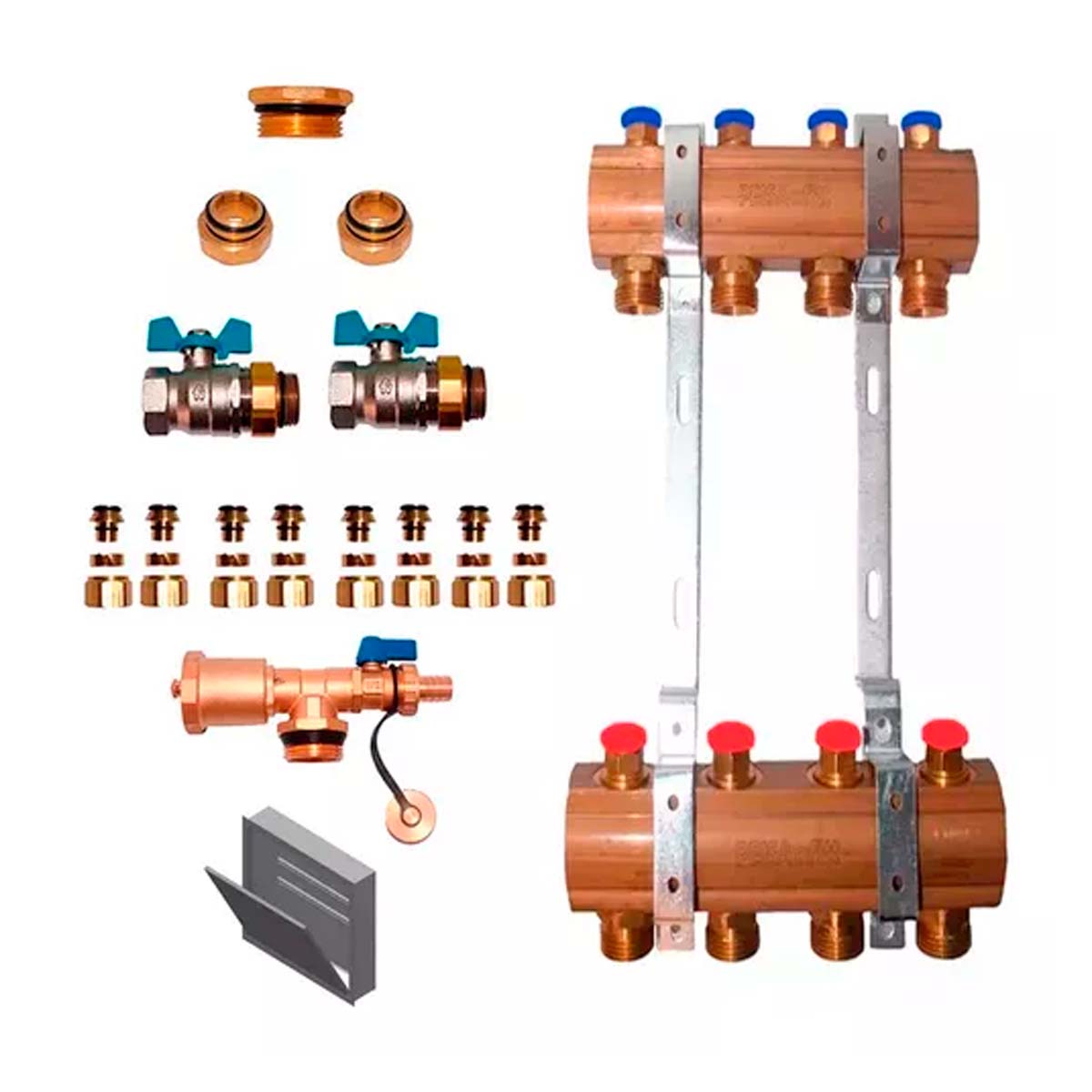 COLECTOR 4 VIAS MANUAL C/GABINETE MAS ACCESORIOS PARA INSTALACION OFITT PEISA