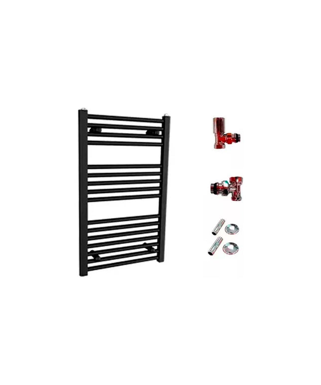 TOALLERO DOMINO 80 NEGRO PEISA MAS KIT DE INSTALACION