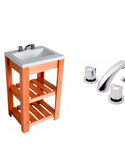 TRAFUL KIT LAVATORIO MUEBLE COLGAR FERRUM GRIFERIA PAMPA FV
