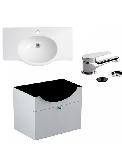 Mueble De Colgar 64cm Venecia Lavatorio Ferrum Griferia Fv