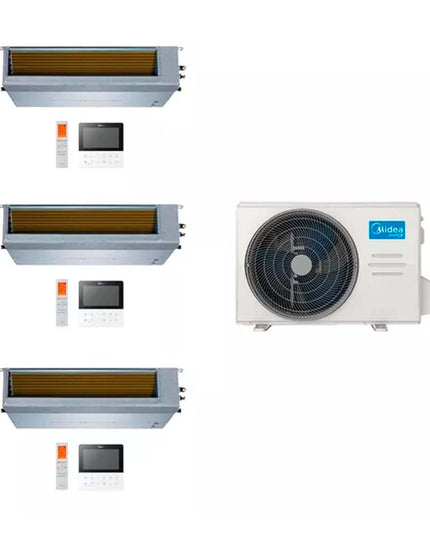 MIDEA AIRE MULTISPLIT INVERTER SMART 27K+9+9+18 DUCTADO