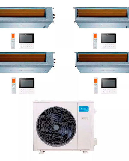 MIDEA AIRE MULTISPLIT INVERTER SMART 36K+9+9+9+12 DUCTADO