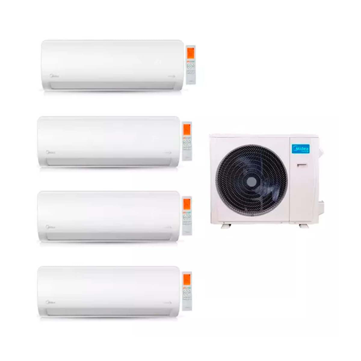 MIDEA AIRE MULTISPLIT INVERTER SMART 42K+12+12+18+18 PARED