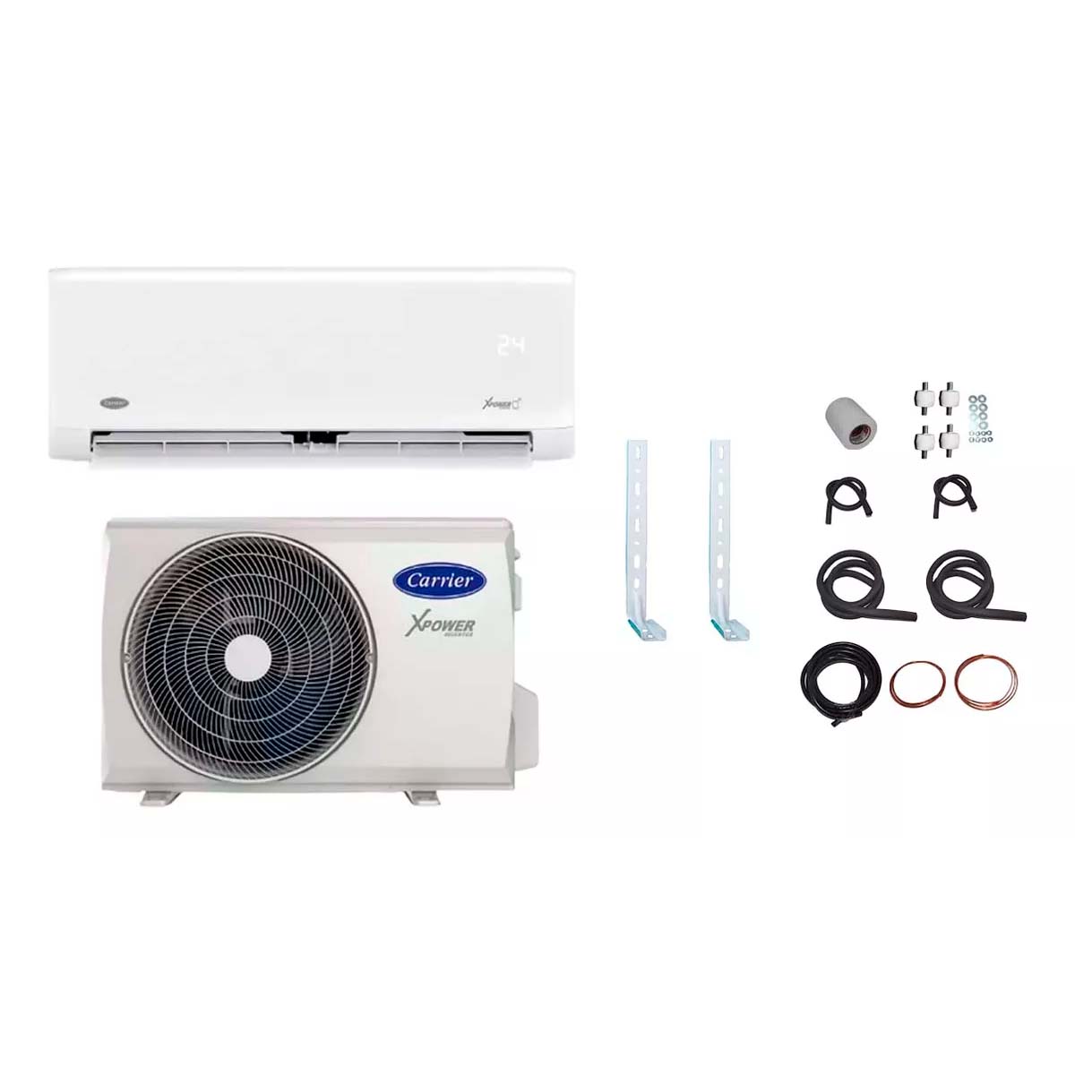 AIRE ACONDICIONADO INVERTER 3096 CARRIER Y KIT DE INSTALACION